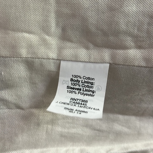 J Crew crisp blue and white stripe blazer - Picture 3 of 7